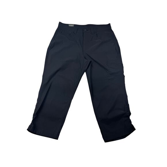 Eddie Bauer Rainier Capris Black Lightweight Activewear Hiking Women's Size 10 - Picture 2 of 9